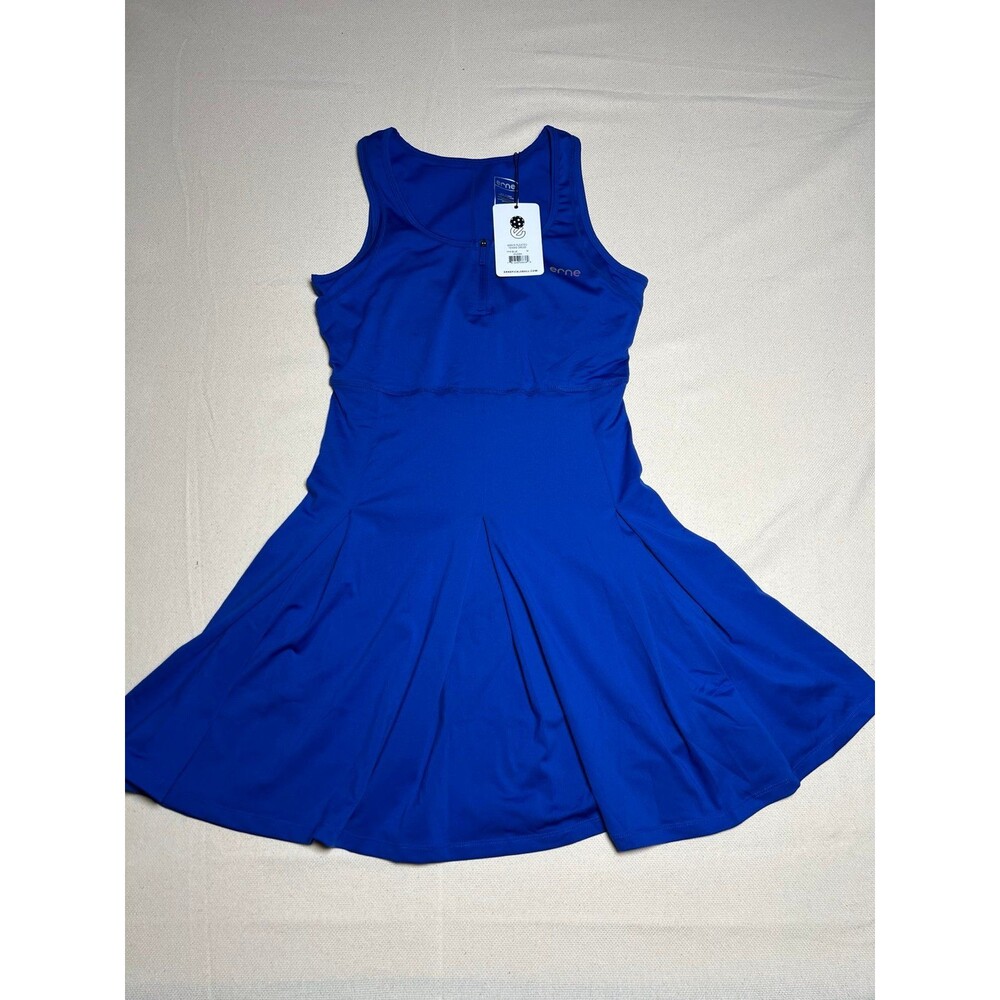 Erne Blue Athletic Tennis/Pickleball Dress Sleeveless Pleated Dress size Medium